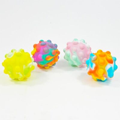 Fidget Plop Up ! Boule, multicolore, 6 cm
