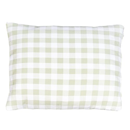 Rectangular Vichy Pillow - GREEN