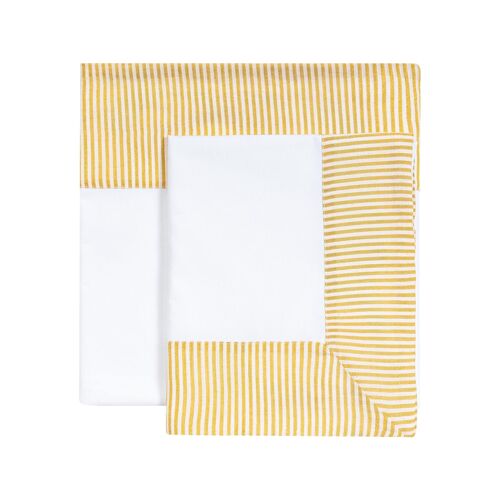 3 pcs. Sheets for Junior bed - MUSTARD COLOR