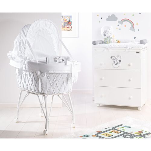 Cradle with capote - WHITE