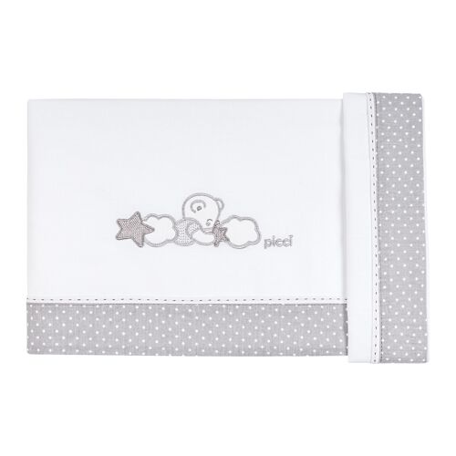 3 pcs. sheet set for cradle/pram - GREY