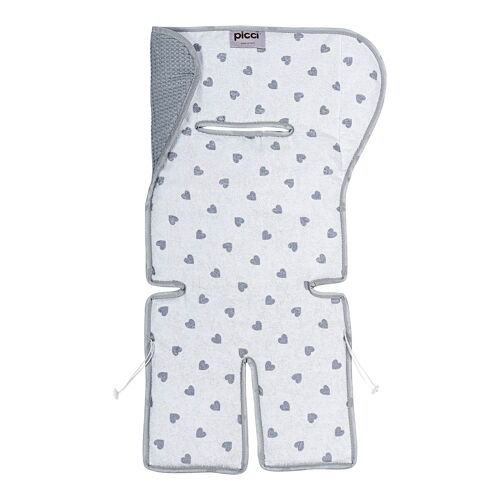 Liner for stroller and infant carrier - GREY HEARTS