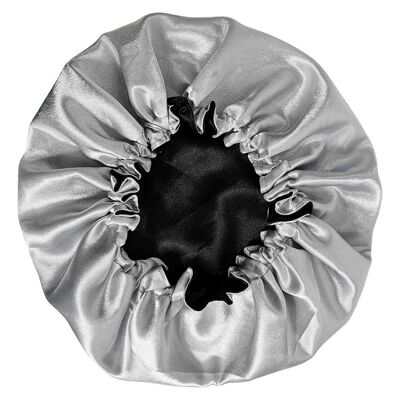 Bonnet de nuit 2 faces en satin - Satin léger - taille M