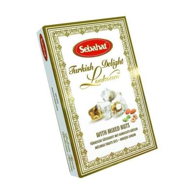 Mixed nut Turkish delight in gift box