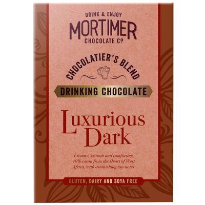 Luxurious dark 40% cocoa drinking chocolate –
