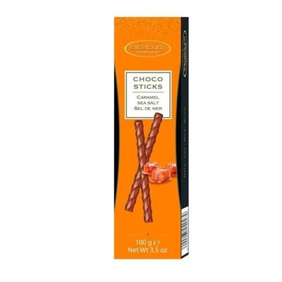Excelcium Choco Sticks – caramel flavoured milk chocolate and sea salt