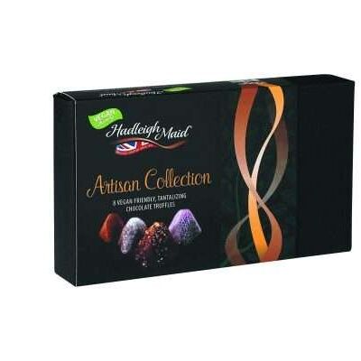 Vegan friendly Artisan selection box of assorted chocolates