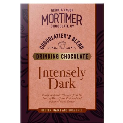 Intensely dark 70% cocoa drinking chocolate –