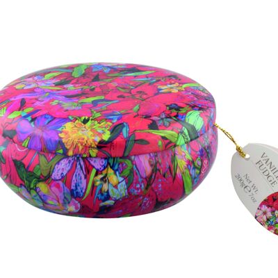 Best Blooms floral tin of vanilla fudge