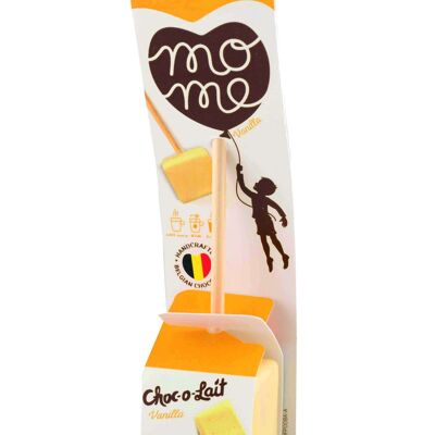 Mome vanilla flavoured Belgian drinking chocolate sticks –