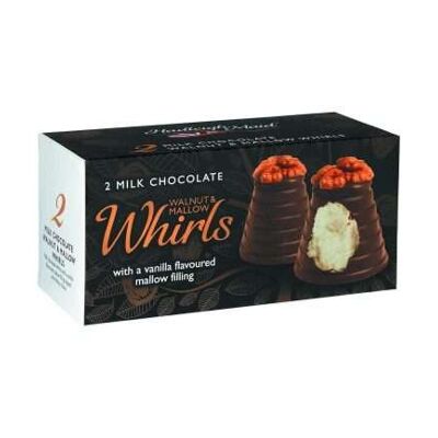 Milk chocolate walnut & vanilla mallow whirls twin pack