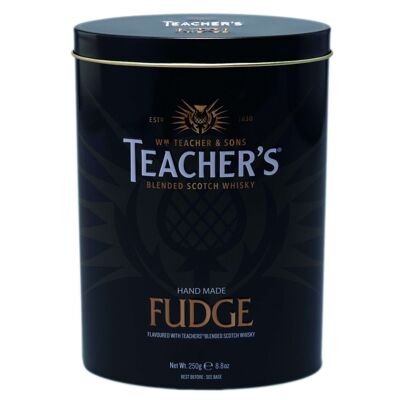 Teachers blended Scotch whisky flavoured fudge in tin