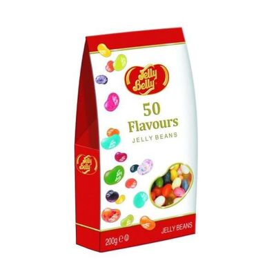 Jelly Belly 50 assorted flavours jelly beans in gable gift box