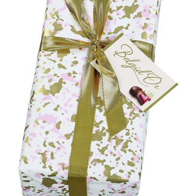 gift wrapped ballotin of assorted Belgian_chocolates