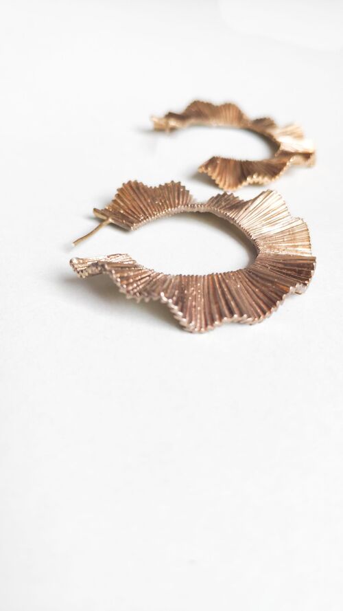 Lamellae II - goldplated silver