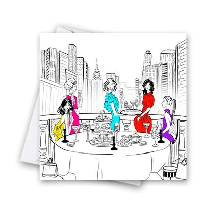 Sex in the City- Afternoon Tea Greeting Card