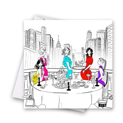 Sexe dans la ville - Thé de l'après-midi Carte de vœux