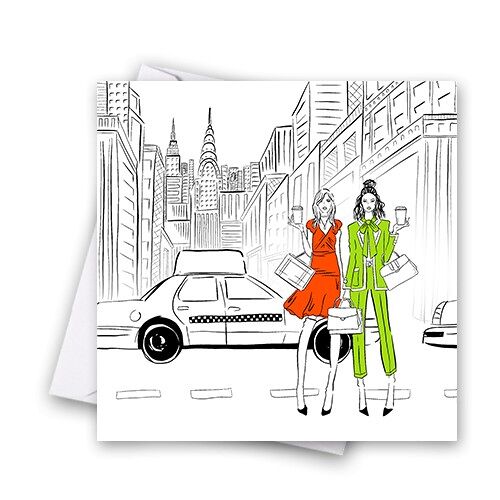 Sex in the City- Coffee Break Greeting Card