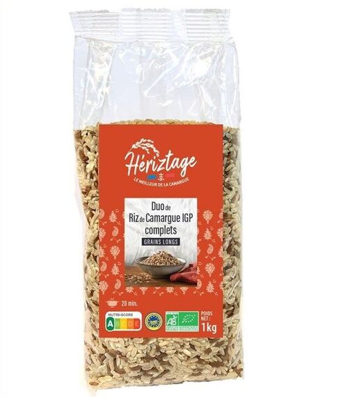 RIZ DE CAMARGUE IGP -DUO de riz BIO 1 kg