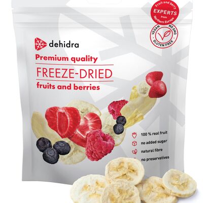 Banana slices freeze-dried family pack