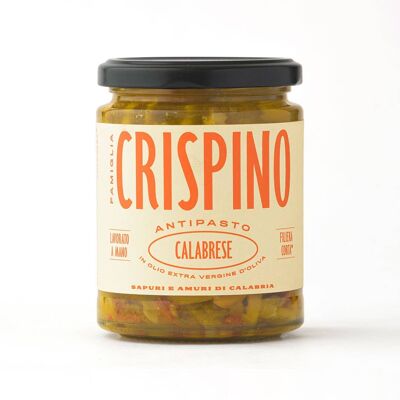 ANTIPASTO CALABRESE in OLIO EVO - 270g - VEGANO - FATTO IN CASA - SENZA GLUTINE