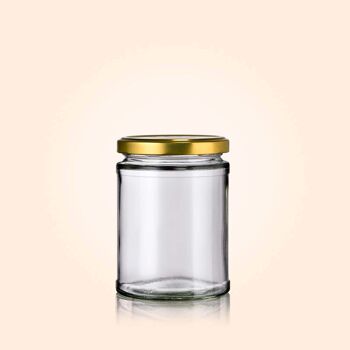 Pot en verre cylindrique 300 ml + couvercle - Palpitant 4