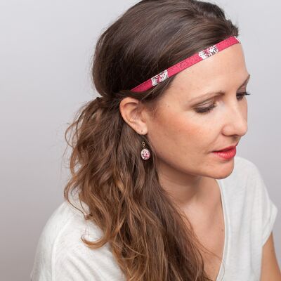 Oh Sud Made in Provence  Bandeau cheveux noir headband L'Eyraguais