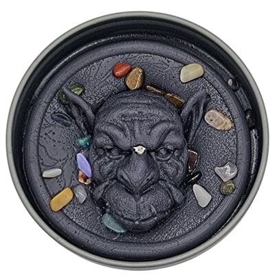 Dark Side Gargoyle Amber Noir Occult Candle by Two Bad Bears