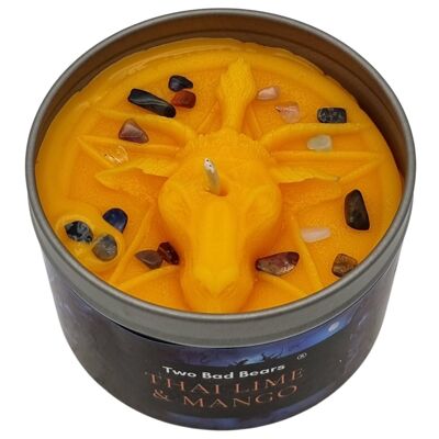 Bougie occulte Dark Side Baphomet Thai Lime & Mango par Two Bad Bears