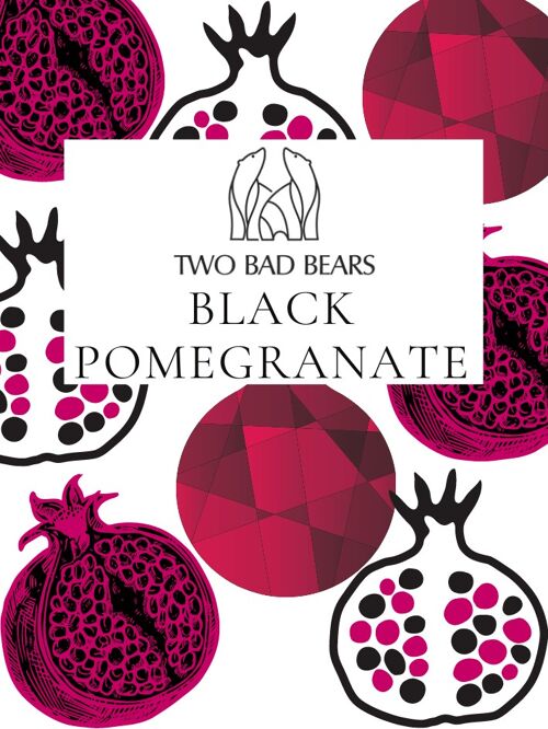 Two Bad Bears Black Pomegranate 70g Wax Melt Clamshell