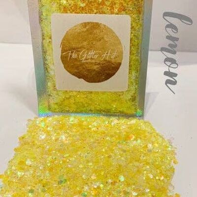 Chunky Mixed Glitter - Lemon