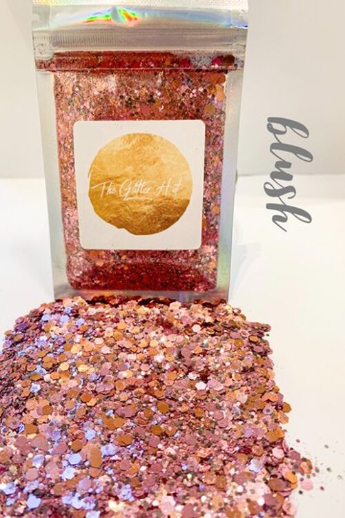 Chunky Mixed Glitter - Blush