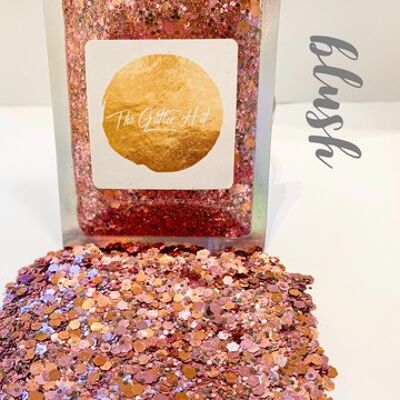 Paillettes mixtes épaisses - Blush