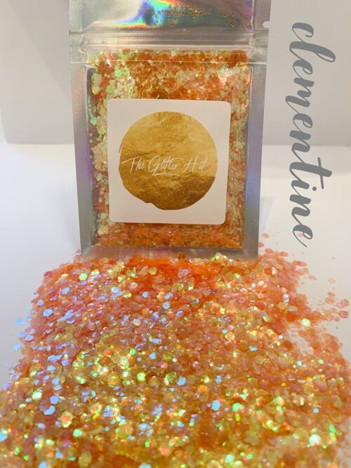 Chunky Mixed Glitter - Clementine