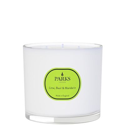 Lime, Basil & Mandarin 3 Wick Candle 650g