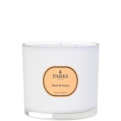 Peach & Amyris 3 Wick Candle 650g