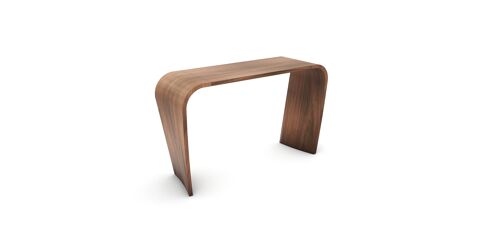 Curl Side Table - walnut-natural