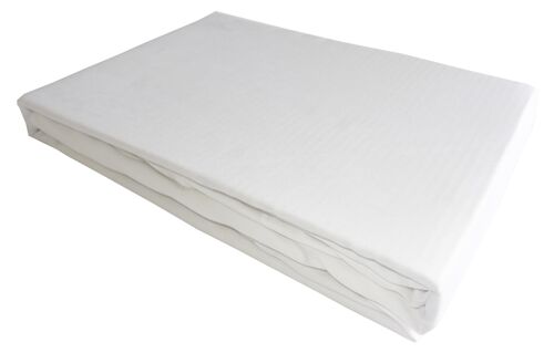 Drap housse 90X190 cm BLANC