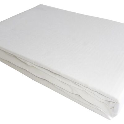 Drap housse 90X190 cm BLANC