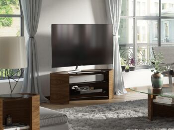Ellipse TV Media Unit - - meuble TV Ellipse noyer-naturel Large - pour téléviseurs jusqu'à 65" 1