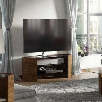 Ellipse TV Media Unit - - walnut-natural Ellipse TV unit Small - for TVs up to 42"