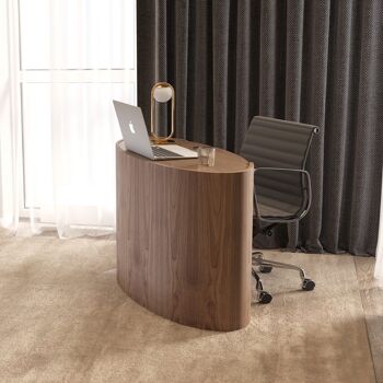 Elliptic Desks - chêne-naturel - noyer-moka Elliptic Desk Large 150cm 4