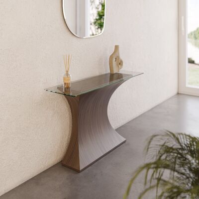 Estelle Console Table - walnut-natural