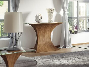 Table console Estelle - noyer naturel 5