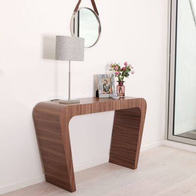 Table console Horizon - noyer naturel