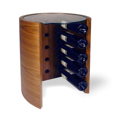 Lampada da tavolo Orbit Wine Rack - noce naturale