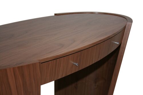 Pebble Desk / Dressing table - walnut-natural