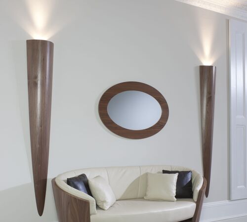 Pebble Wall Light - walnut-natural