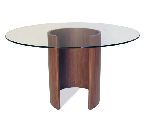 Saturn Dining tables - oak-natural - walnut-mocca Medium 130cm Round