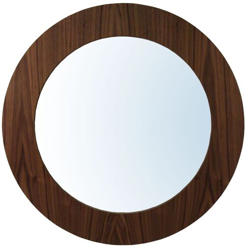 Saturn Mirror - walnut-natural